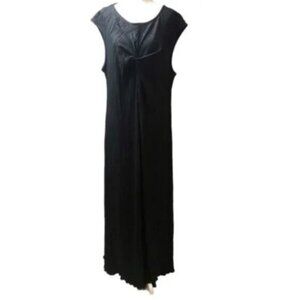 NWOT TOPSHOP Black Twist Front Sleeveless Maxi Dress XL